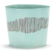 Serax Feast Espressokop - Set van 4 Azure|Red Stripes