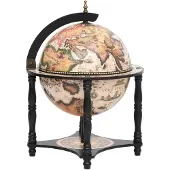 vidaXL Globebar massief eucalyptushout zwart