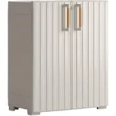 Keter - Opbergkast - Groove - laag - beige - en - zandkleurig