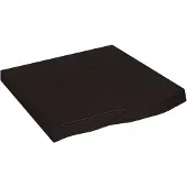 vidaXL Wandschap 60x60x(2-6)cm behandeld massief eikenhout donkerbruin