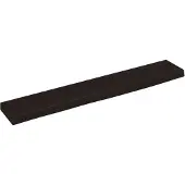vidaXL Wandschap 60x10x2 cm behandeld massief eikenhout donkerbruin