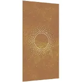 vidaXL Wanddecoratie tuin zonontwerp 105x55 cm cortenstaal