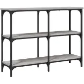 vidaXL Wandtafel 100x29x75 cm bewerkt hout grijs sonoma eikenkleurig
