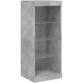 vidaXL Dressoir met LED-verlichting 41x37x100 cm betongrijs