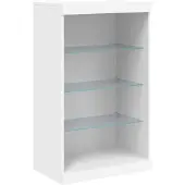 vidaXL Dressoir met LED-verlichting 60,5x37x100 cm wit