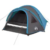 vidaXL - Koepeltent - 4-persoons - waterdicht - blauw