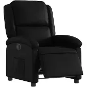 vidaXL Fauteuil elektrisch verstelbaar kunstleer zwart