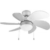 Tristar Plafondventilator VE-5810 - Ceiling Fan met Trekkoord - 3 Instelbare Standen - Ø 76 cm - Wit