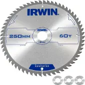 Irwin Cirkelzaagblad voor Hout | Construction | Ø 250mm Asgat 30mm 60T - 1907700
