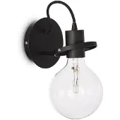 Ideal Lux Design wandlamp Radio, zwart, Woon-/ Eetkamer, metaal, Design, Wandlamp design
