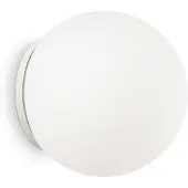 Ideal Lux Wandlamp Mapa, dimbaar, wit / opaal, Woon-/ Eetkamer, Glas, wandlamp