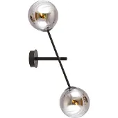 Emibig Wandlamp Linear, dimbaar, zwart, Woon-/ Eetkamer, metaal, Modern, wandlamp
