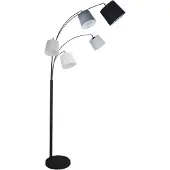 By Rydens Staande lamp Foggy mat zwart 80cm