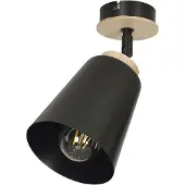 Emibig PLAFONDLAMP 1xE27 60W ATLAS 1 ZWART 725/1