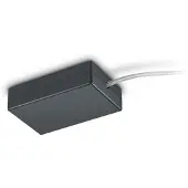 TRIO 2-fase voeding Duoline voor railverlichting zwart