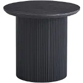 Interiax Salontafel 'Rayan' 50 cm Rond Decor Donkerbruin