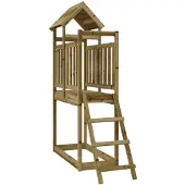 vidaXL Speelhuis 53x110x214 cm geïmpregneerd grenenhout