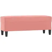 vidaXL Bankje 100x35x41 cm fluweel roze