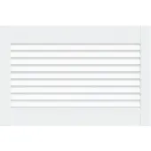 vidaXL Lamellen deuren met de deur Wit 69 x 49,4 cm Massief grenenhout