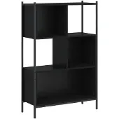 vidaXL Boekenkast 72x28x109 cm bewerkt hout zwart
