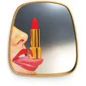 Seletti Gold Frame 59 cm Spiegel Tongue
