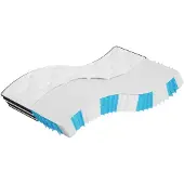 vidaXL Pocketveringmatras middelhard 100x200 cm