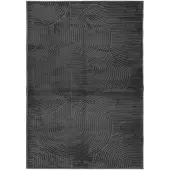 vidaXL Vloerkleed IZA laagpolig Scandinavisch 140x200 cm antraciet