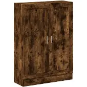 vidaXL Boekenkast 82,5x30,5x115 cm bewerkt hout gerookt eikenkleurig