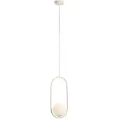 Aldex Glazen hanglamp Dione , dimbaar, crème / amber, Woon-/ Eetkamer, Glas, Modern, hanglamp
