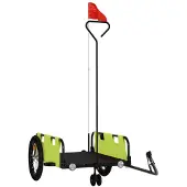vidaXL Fietstrailer oxford stof en ijzer groen