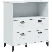 vidaXL Boekenkast VIKEN 80x40x90 cm bewerkt hout wit