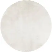vidaXL Vloerkleed OVIEDO laagpolig Ø 160 cm crèmekleurig