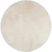vidaXL Vloerkleed OVIEDO laagpolig Ø 160 cm beige