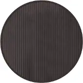 vidaXL Vloerkleed rond 60 cm bamboe donkerbruin