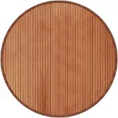 vidaXL Vloerkleed rond 80 cm bamboe bruin