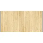 vidaXL Vloerkleed rechthoekig 100x200 cm bamboe lichtnaturel