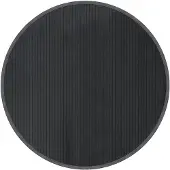 vidaXL Vloerkleed rond 100 cm bamboe grijs
