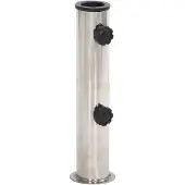vidaXL Parasolvoet voor Ø38/48 mm stok staal zilverkleurig