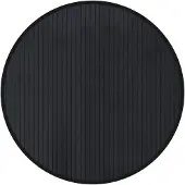 vidaXL Vloerkleed rond 60 cm bamboe zwart