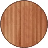 vidaXL Vloerkleed rond 100 cm bamboe bruin