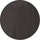 vidaXL Vloerkleed rond 80 cm bamboe donkerbruin