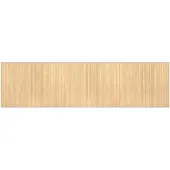 vidaXL Vloerkleed rechthoekig 80x300 cm bamboe lichtnaturel