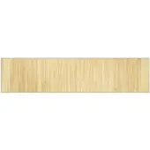 vidaXL Vloerkleed rechthoekig 70x300 cm bamboe lichtnaturel