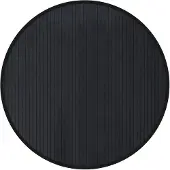 vidaXL Vloerkleed rond 80 cm bamboe zwart
