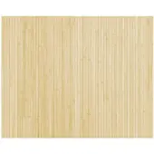 vidaXL Vloerkleed rechthoekig 80x100 cm bamboe lichtnaturel