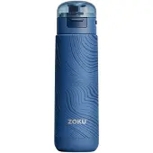 Zoku Thermosbeker, 0.5 L, RVS/Polypropyleen, BPA vrij, Blauw met Print -