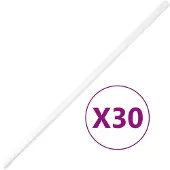 vidaXL Installatiebuizen met clips, Ø25 mm, 30 meter, PVC