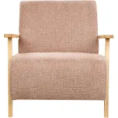 Beliani LESJA - Fauteuil-Roze-Polyester
