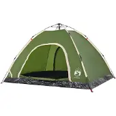 vidaXL Tent 4-persoons snelontgrendeling groen