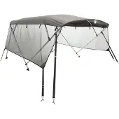 vidaXL Biminitop 4 bogen met mesh zijwanden 243x(170-182)x137 cm